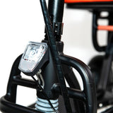 FeatherChair Ezfold Lightweight Electric Folding Power Scooter, Black and Orange
