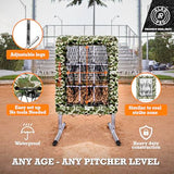 ALAGPRO The Original 9-Hole Baseball and Softball Pitching Net with Strike Zone Pocket and Pitching Target