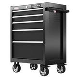 2000 Series 5-Drawer Rolling Steel Tool Cabinet, 26.5-in W x 37.5-in H, Black