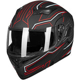 ILM Model 902 Modular Motorcycle Helmet with Flip-Up Full-Face Design, Dual Visors, DOT Certification, and 6 Colors