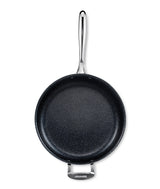 Granitestone Jumbo Nonstick Cooker with Lid, Family-Sized Triple-Coated Open Skillet with Stainless Steel Stay-Cool Helper Handle, Oven and Dishwasher Safe