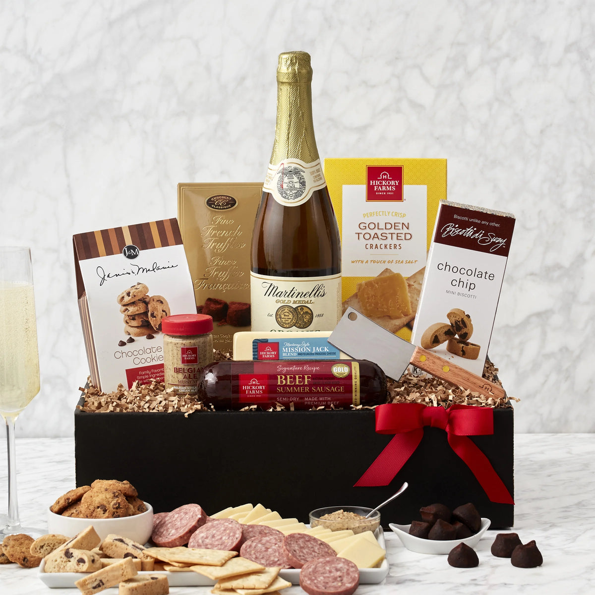 Gourmet Sausage and Cheese Gift Basket from The Deluxe Collection, Christmas Gift Idea