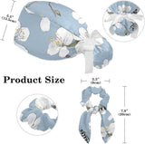 Bee and Spring Blossom Scrub Surgical Hat with Button-Compatible Cycling Design and Cotton Sweatband