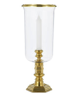 Ralph Lauren Small Classic Brass Hurricane Candle Holder