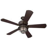 Harbor Breeze Merrimack 52-In Ceiling Fan with Light Kit and Remote, Antique Bronze Indoor/Outdoor Downrod Mount