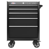 2000 Series 5-Drawer Rolling Steel Tool Cabinet, 26.5-in W x 37.5-in H, Black