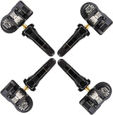 Autel MX-Sensor TPS218 Universal Programmable TPMS Sensors, 315MHz+433MHz Dual Frequency, Set of 4 with Rubber Valves, Screw-In OEM Replacement