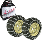 The ROP Shop Pair of 2 Link Tire Chains with Tensioners, 23×10.5×12, for Snow Blowers, Lawn and Garden Tractors, Mowers, Riders, UTVs, ATVs and Utility Vehicles