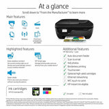HP OfficeJet 3830 Wireless All-in-One Printer with Instant Ink Readiness, Black