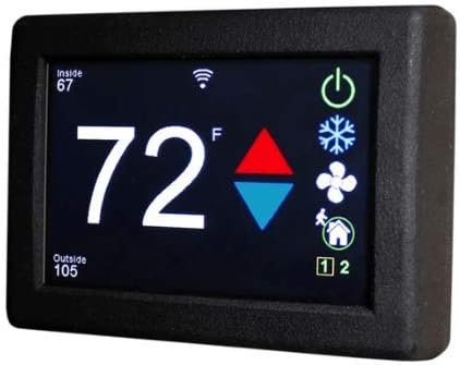 Micro-Air EasyTouch Digital RV Thermostat with Wireless WiFi, ASY-352C-X03, Black