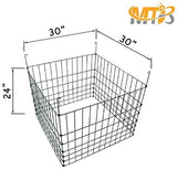 MTB Green Garden Wire Compost Bin, 30 x 30 x 24 Inches, Suitable for Garden Bed Fencing