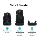 Graco Tranzitions 3-in-1 Harness Booster Car Seat, Black