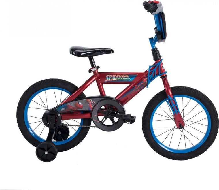 Marvel Spider-Man Red EZ Build Bike, 16×22, by Huffy