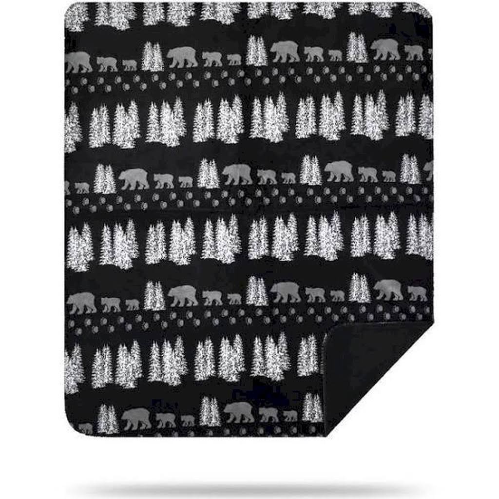 Denali Home Bear Throw Blanket, Black