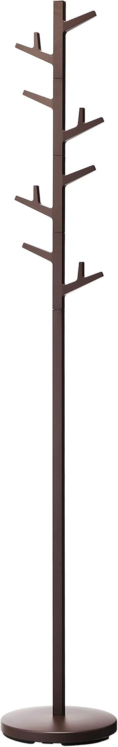 Yamazaki Home White Standing Coat and Hat Rack, Tree-Style Design, One Size