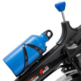 Blue and Black XtremepowerUS Indoor Cycling Bike, Stationary Fitness Trainer