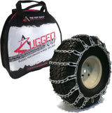 The ROP Shop Pair of 2 Link Tire Chains with Tensioners, 23×10.5×12, for Snow Blowers, Lawn and Garden Tractors, Mowers, Riders, UTVs, ATVs and Utility Vehicles