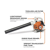 Stihl BG 50 Gas-Powered Handheld Leaf Blower with 27.2cc Engine and 412 CFM