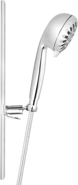 Waterpik SRXPP-763ME Handheld Shower Head with Chrome Slide Rail, Height Select Adjustment and PowerPulse Therapeutic Massage Spray