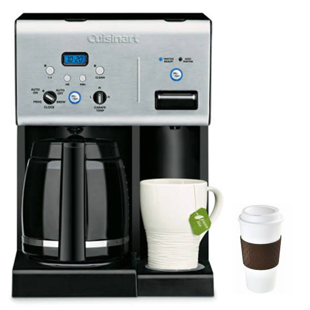 Cuisinart CHW-12 Coffee Plus 12-Cup Programmable Coffeemaker with Integrated Hot Water System, Black