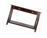 Cappuccino Xola Console Table by Winsome, Designed with 2 Drawers
