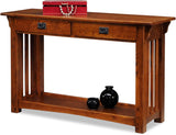 Leick Furniture Mission-Style Sofa Table, Medium Oak Finish