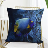 Ocean Sea Starfish Zippered Cushion Pillow Covers, 18 x 18, Underwater Nautical Throw Pillow Decor for Couch, Sofa, Patio, or Home