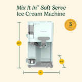 Cuisinart ICE-48 1.5-Quart Soft Serve Ice Cream Maker for Frozen Yogurt, Sorbet, Gelato, and Drinks, White