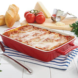 Mrs. Andersons Baking Rose Ceramic Lasagna Pan, 9 x 13 Inch