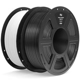 ELEGOO 4KG PLA Filament Bundle with 4pcs 1kg Spools, 1.75mm 3D Printer Filament with +/- 0.02mm Dimensional Accuracy for Most FDM Printers, Black White Dark Blue True Red
