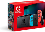 Nintendo Switch Console with Neon Blue and Neon Red Joy-Con Controllers