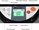 5-Liter Instant Electric Hot Water Boiler and Warmer with LCD Display, 5 Temperature Settings, Safety Lock, and Stainless Steel Dispenser