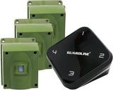 Guardline Wireless Driveway Alarm System with 4 Weatherproof Motion Detectors, 1 Receiver and 1/4 Mile Range for Outdoor Home and Property Security