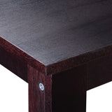 Casart Wooden End Table with Shelf, Espresso Sofa-Side Furniture for Living Room, Bedroom, or Chair-Side Use