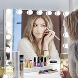 Zdorzi 31.5x 23.6 Wall-Mounted Vanity Makeup Mirror with 18 Dimmable LED Bulbs, 3 Color Modes and Touch Control, Hollywood-Style Dressing Room Mirror, White