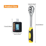 Dcenta ENT 30 Digital Torque Meter Set with 1/2-Inch Drive Ratchet Wrench, High-Accuracy Gauge and Four Torque Units for Precision Assembly