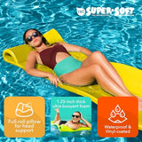 TRC Recreation Foam Pool Float, 1.25-Inch Floating Water Lounger for Swimming and Splashing
