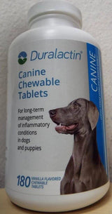 Duralactin Canine Supplement with 180 Chewable Tablets