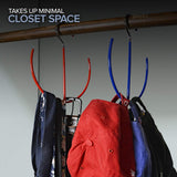 EASYVIEW Hanging Closet Organizer for Belts, Scarves, Ties, Shoes and Gym Bags