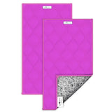 Washable Fleece Cage Liners, 2ct Guinea Pig Bedding Mats with Absorbent Pee Pads and Waterproof Bottom, C&C 2X1, Pink