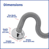 Waterpik Adjustable 6-Mode Shower Head, Flexible Neck, 1.8 GPM Chrome, NSL-603E, 2-Pack