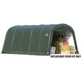 Green Replacement Cover for Garage-in-a-Box Roundtop, 12 ft. × 20 ft. × 8 ft., Standard PE, 7.5 oz.