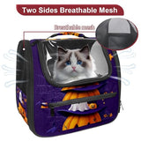 Airline-Approved Halloween Pet Carrier Bag for Small and Medium Dogs, Cats, and Puppies