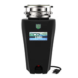 Eco Logic 1/2 HP Garbage Disposal with Attached Power Cord, 10-US-EL-5-3B
