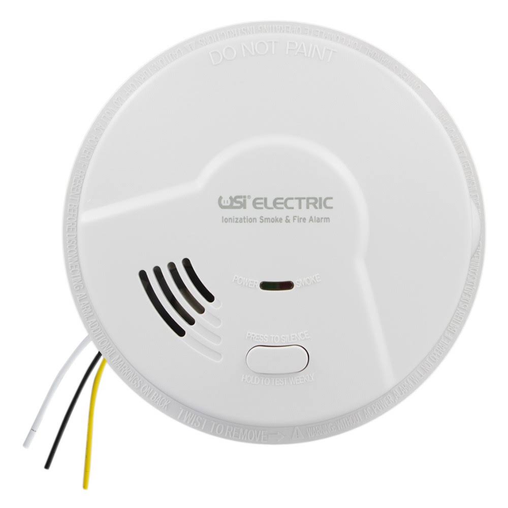 USI 6-Pack 5304-6PK Hardwired Ionization Smoke and Fire Alarms with Battery Backup