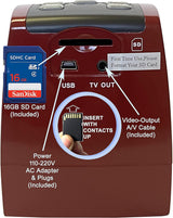 MINOLTA Film & Slide Scanner for Converting 35mm, 126 & 110 Negatives, Slides and Super 8 Films into 22MP JPEG Photos, Includes 16GB SD Card, Red