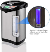 5-Liter Instant Electric Hot Water Boiler and Warmer with LCD Display, 5 Temperature Settings, Safety Lock, and Stainless Steel Dispenser