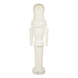 75-Inch Animated White Nutcracker Blow Mold by Holiday Time, Measuring 6.25 Feet
