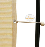 90% Shade Fabric Canopy Cover with Taped Edges, Grommets and 12 Bungee Balls, Wheat, 12?? x 20??