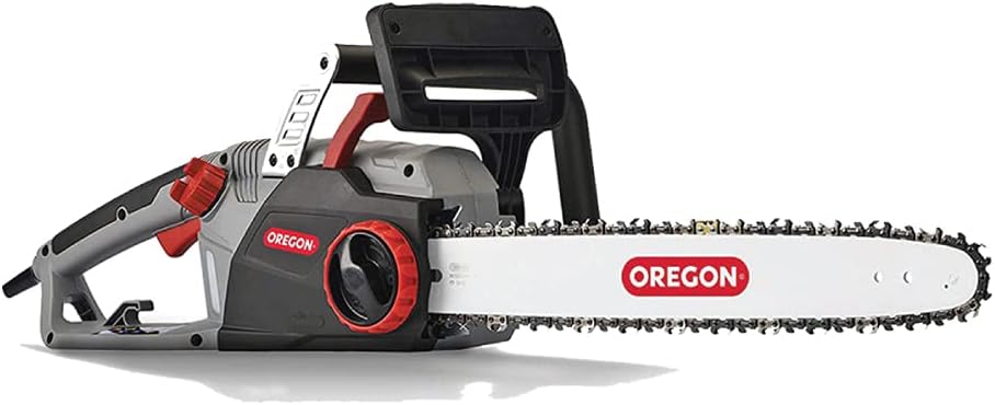 Oregon CS1500 18-Inch Corded Electric Chainsaw with 15 Amp Motor, Integrated PowerSharp Self-Sharpening System, 120V Power, and 2-Year Warranty
